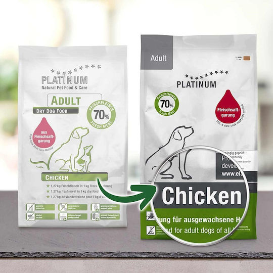 Platinum Pet Food & Care Platinum 15kg Ξηρά Τροφή για Ενήλικους Στειρωμένους Σκύλους με Κοτόπουλο