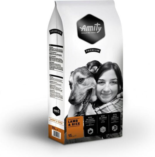 Amity Premium 15kg Ξηρά Τροφή Σκύλων με Λίγα Σιτηρά με Αρνί και Ρύζι