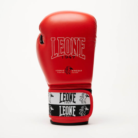 Leone 1947 Mănuși de Box din Piele pentru Competiție Roșii