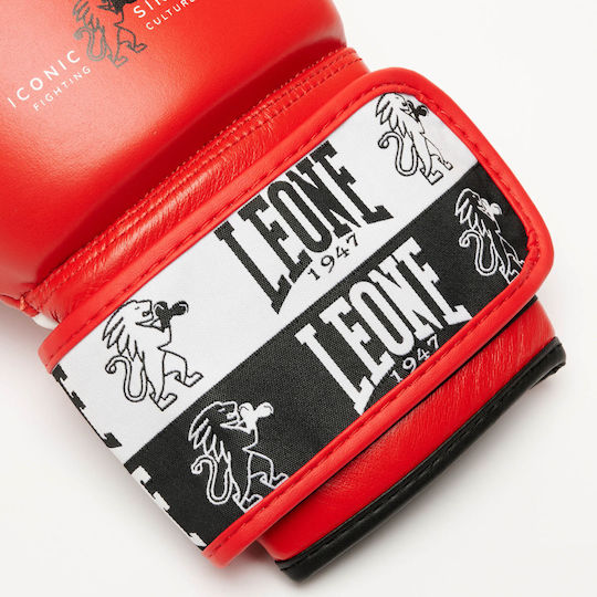 Leone 1947 Mănuși de Box din Piele pentru Competiție Roșii