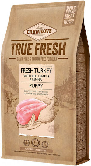 Carnilove True Fresh Puppy 11.4kg Trockenfutter ohne Getreide für Welpen mit Türkei