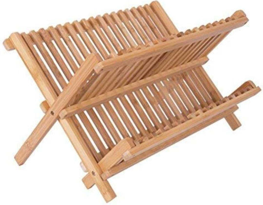 Отцедник За Мивка От Дърво Кафяв 45x33см