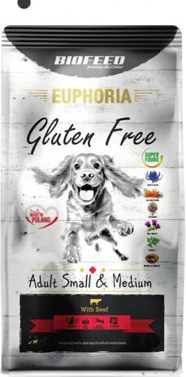 Dog Food 10kg Dry Food Gluten-Free for Adult Medium & Large Breed Dogs with Beef