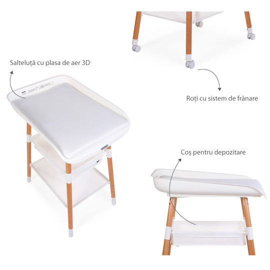 Childhome Evolux Wickeltisch Naturweiß