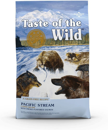 Taste Of The Wild Pacific Stream 5.6kg Dry Food Gluten-Free for Adult Dogs with Salmon