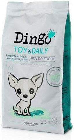 Dingonatura 0.5kg Dry Food for Adult Dogs with Chicken, Rice, Apple, Salmon and Vegetables