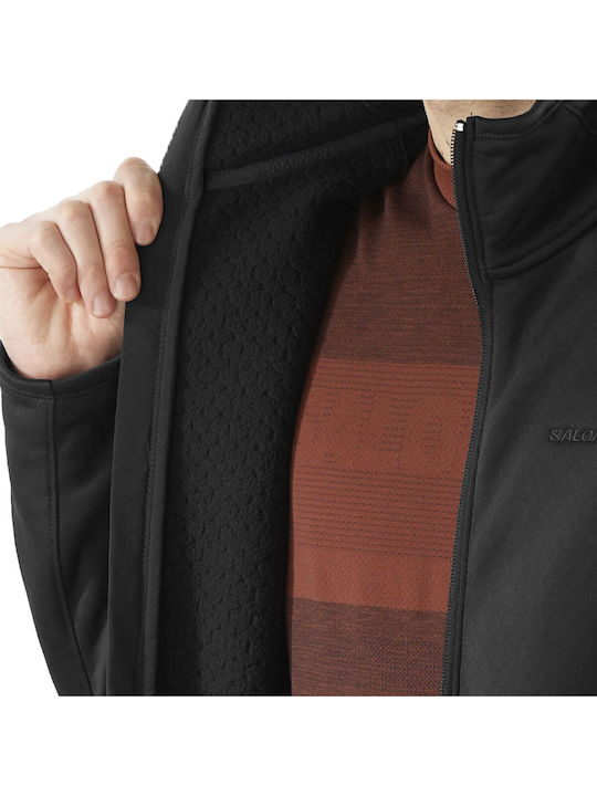 Ανδρική Ζακέτα Fleece Μαύρη