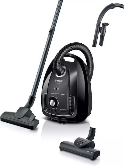 Bosch BGB38BA3T Ηλεκτρική Σκούπα 850W με Σακούλα 4lt Μαύρη
