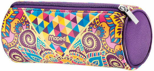 Maped Mosaics Pencil Case Barrel Various Colours