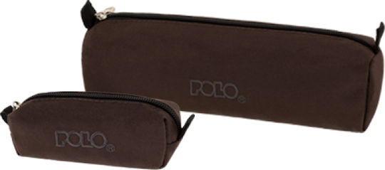 Polo Original Wallet Federmäppchen Zylinderförmig Braun