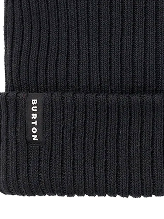 Burton Beanie Beanie with Rib Knit in Black color