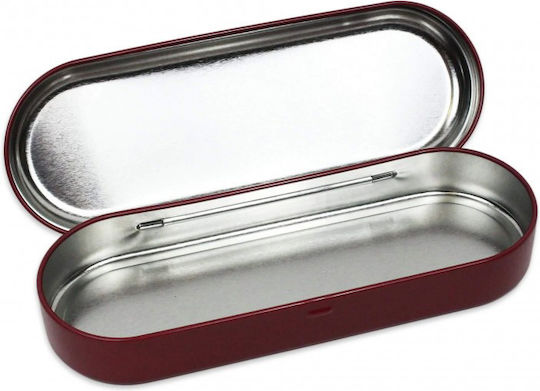 Graffiti Pencil Case Metallic with 1 Compartment Burgundy