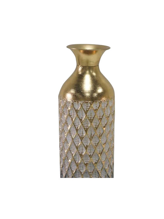 Inart Decorative Vase Onna Gold 15.7x15.7x80.6cm