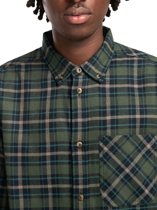 Дълъг ръкав Риза Каре Deep Forest Plaid