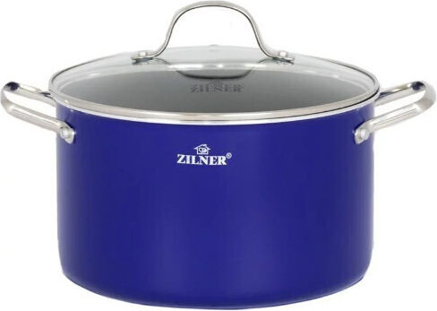 Zilner Σετ Μαγειρικά Σκεύη από Αλουμίνιο Blue με Αντικολλητική Επίστρωση 5τμχ