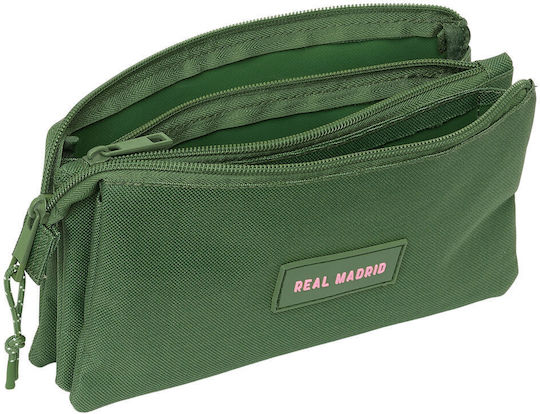 Triple Pencil Case Real Madrid C.F Khaki 22 X 12 X 3 Cm