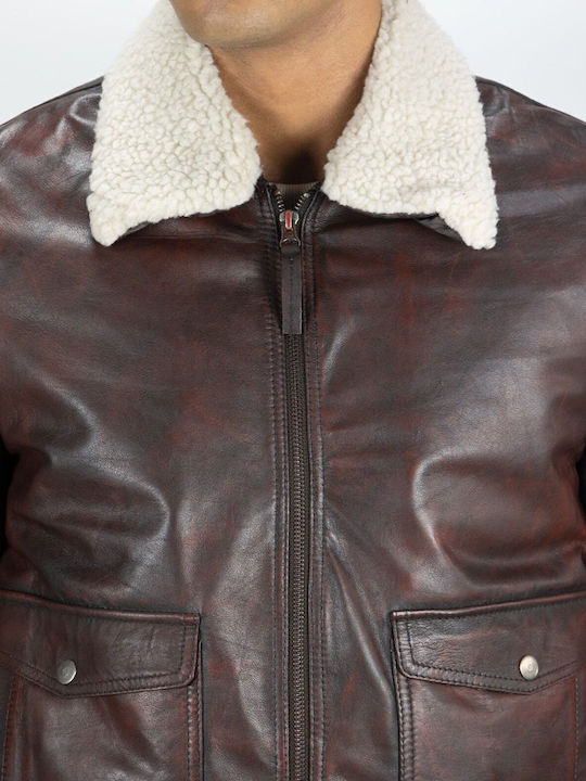 Leather Jacket Tabac Brown