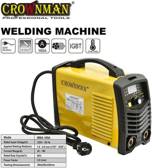 Crownman Welding Machine Inverter MMA with Maximum Welding Current 160A