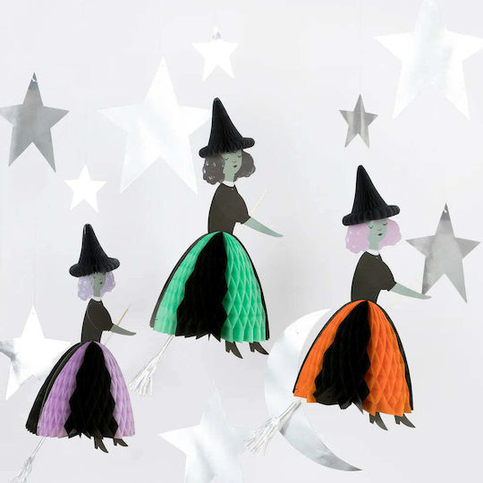 Meri Meri Γιρλάντα για Party Halloween σε Μαύρο χρώμα 3τμχ 3εκ.