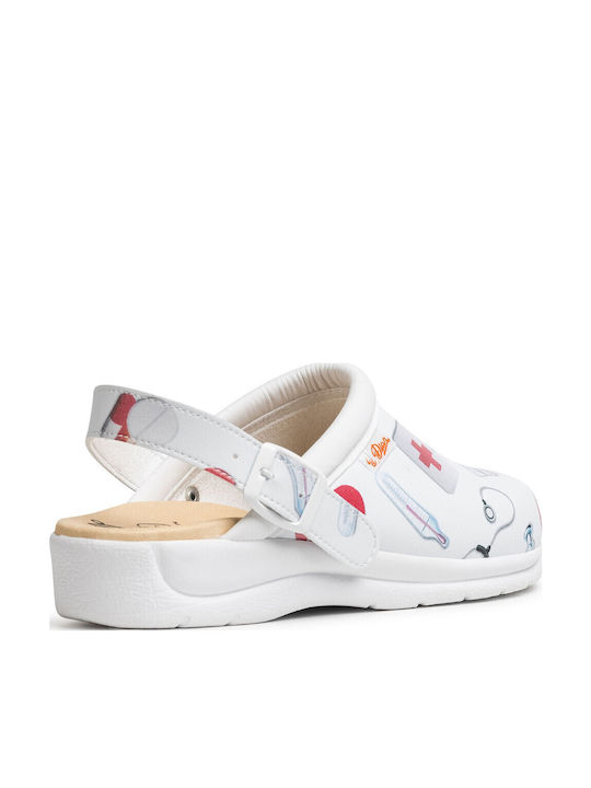 Dian Women's Anatomic Clogs White
