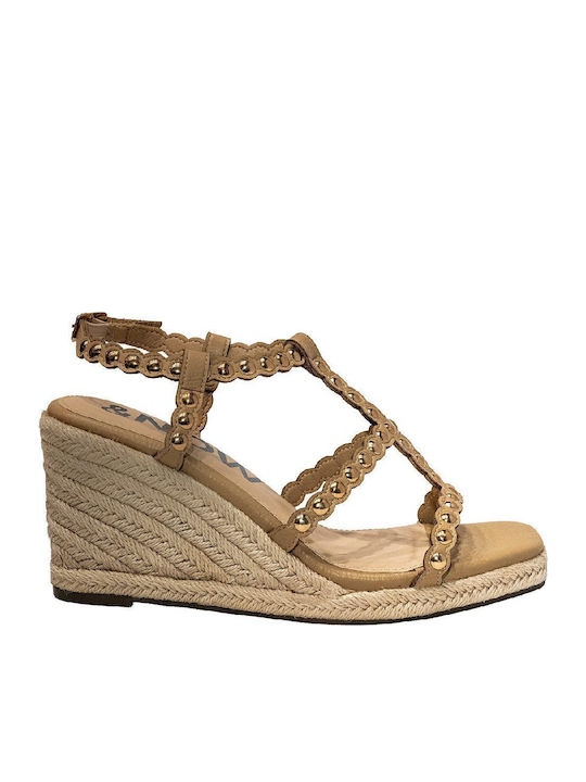 Damenplattformen im Espadrilles-Stil Braun
