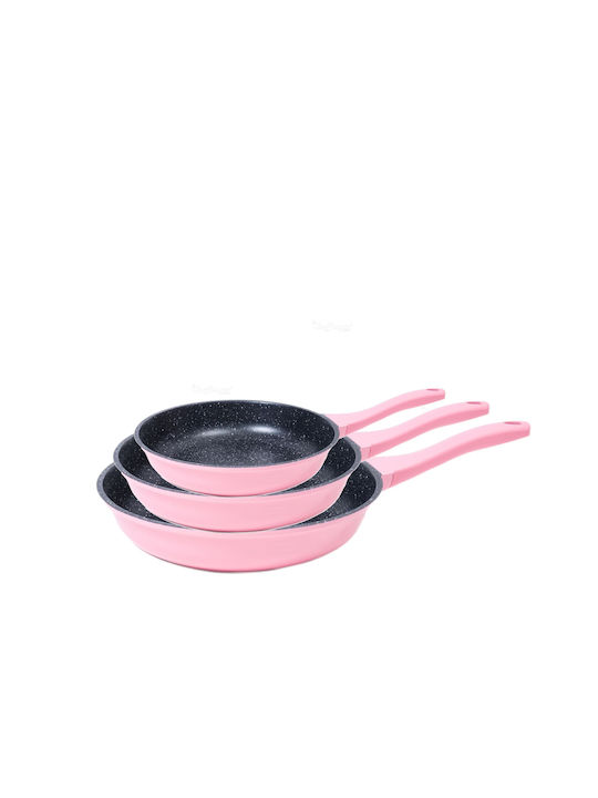 Cheffinger Pfannen-Set Pink 3Stück