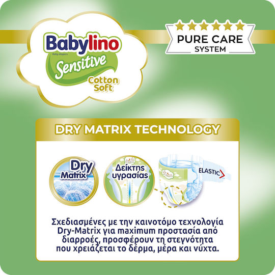 Babylino Tape Diapers Sensitive Monthly Pack No. 4+ for 10-15 kgkg 138pcs