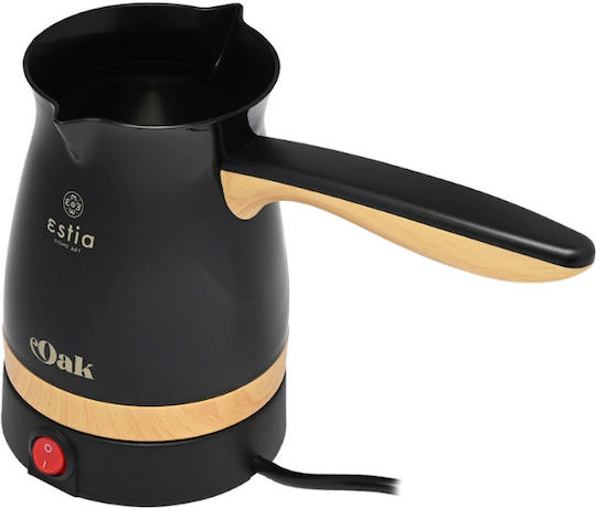 Elektrische griechische Kaffeekanne Oak 1000W Mit Abnehmbarer Basis 360° Schwarze