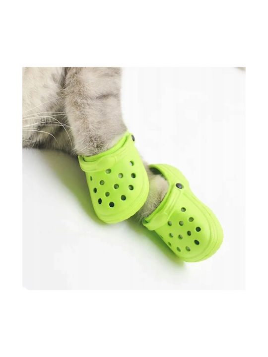 Pantofi Pentru Câini Mici Albastru Set 4 Bucăți