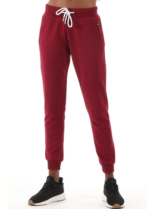 Magnetic North Pantaloni de trening Bordeaux, Red