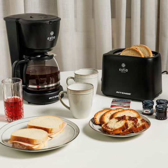 Estia Intense Prăjitor de pâine 2 sloturi 700W Mat Întunecat