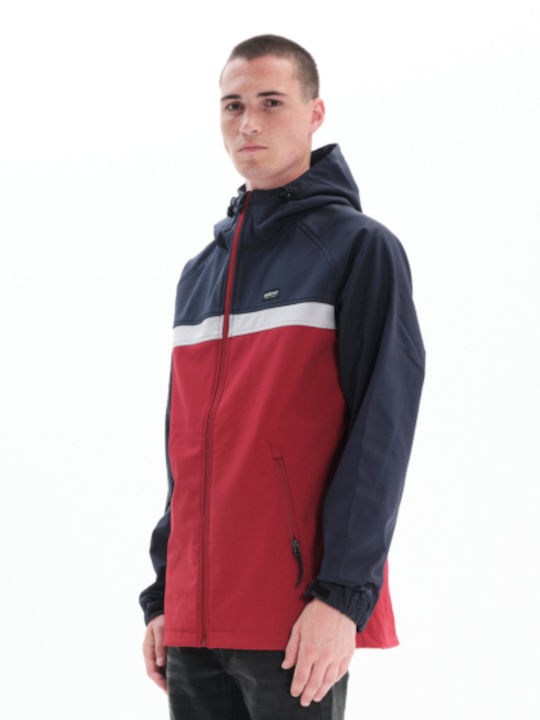 Jachetă de Iarnă Waterproof Roșie / Navy