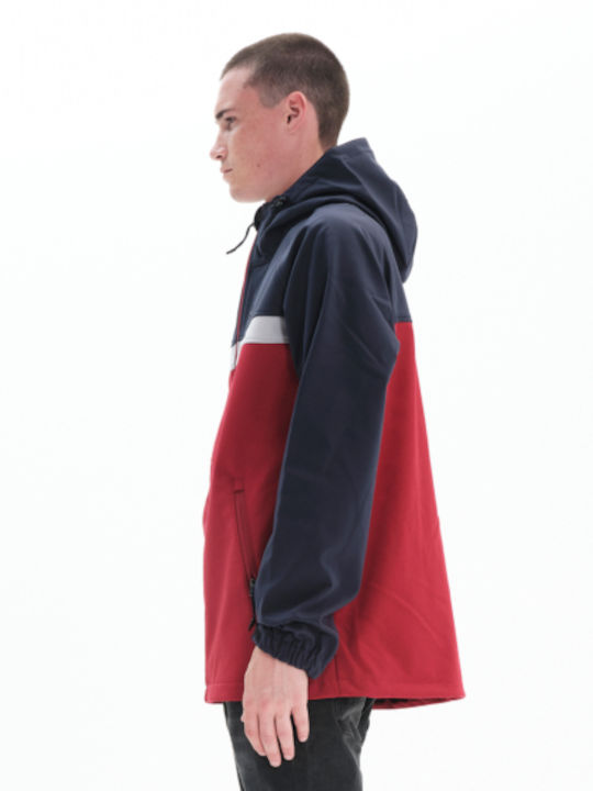 Jachetă de Iarnă Waterproof Roșie / Navy