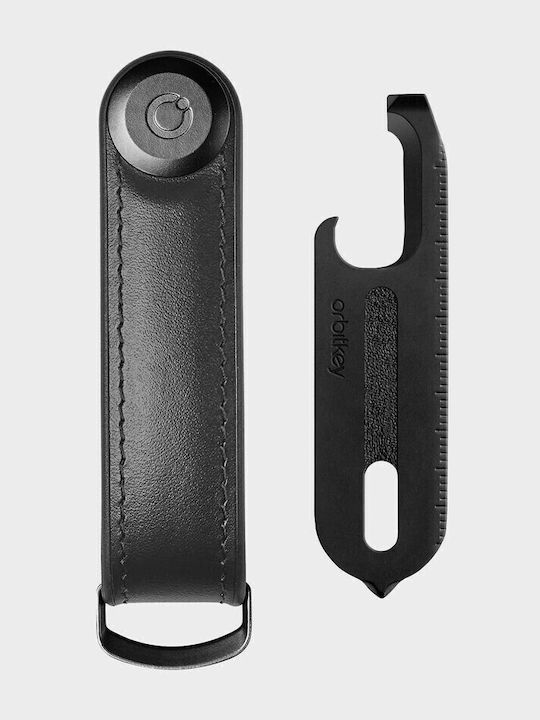 Orbitkey Μπρελόκ Δερμάτινο Μαύρο