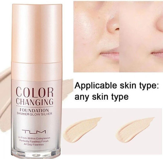 TLM Color Changing, Mov/alb Shimmer Glow Silver 30ml