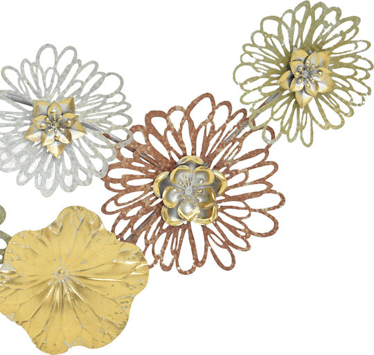 Inart Decorațiune Pentru Perete Tutsi Multicolor Din Metal 102.9x5.1x43.2cm