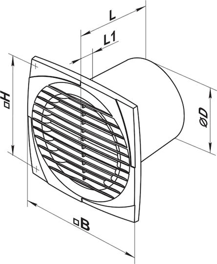 150mm Diameter Fan Wire Switch