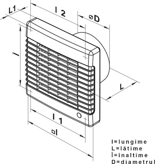 125mm Fan Timer Motion Sensor Automatic Blinds