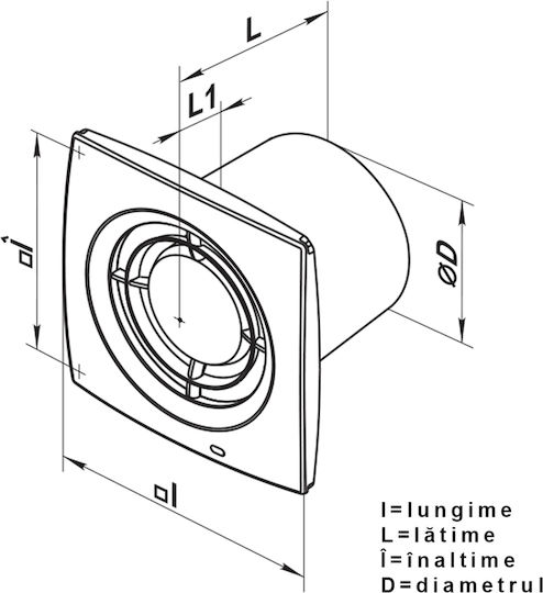 Domovent Fan Diameter 150mm