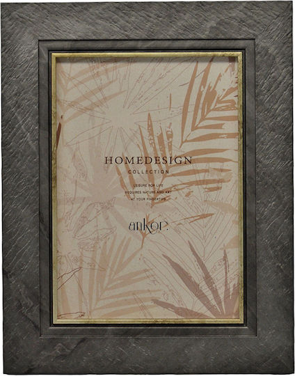 Ankor Plastic Photo Frame with Gray Frame