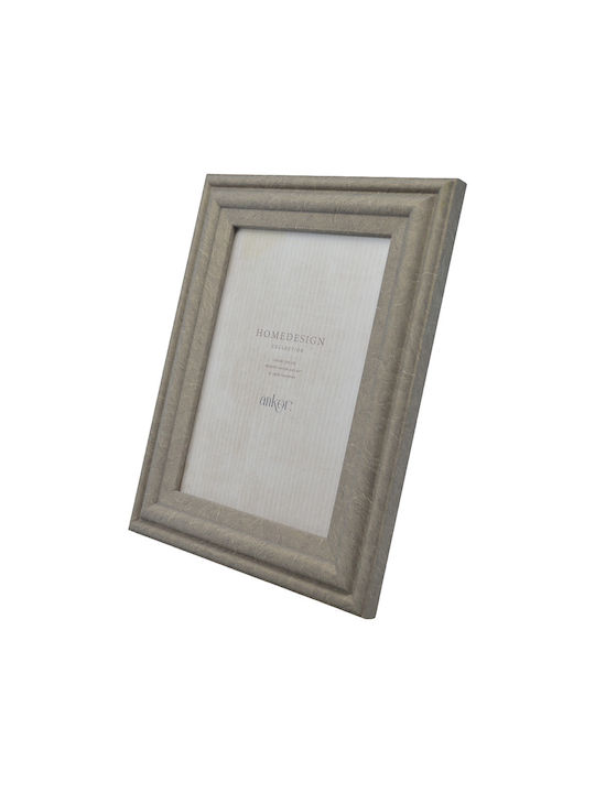 Ankor Plastic Photo Frame with Gray Frame