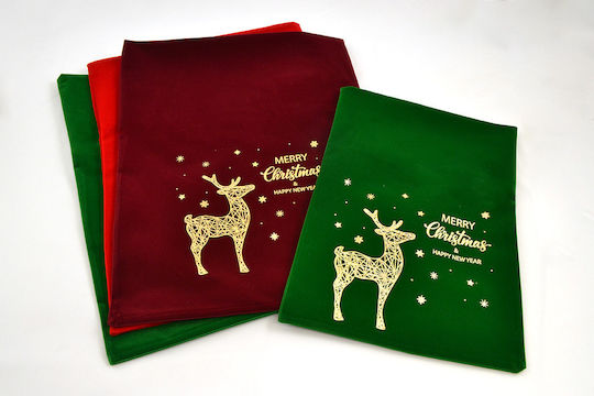 LiebeQueen Fabric Christmas Pouch for Gift Blue
