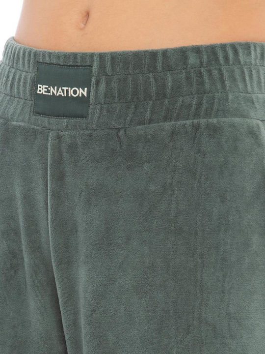 Sweatpants Flared Velvet D.grey
