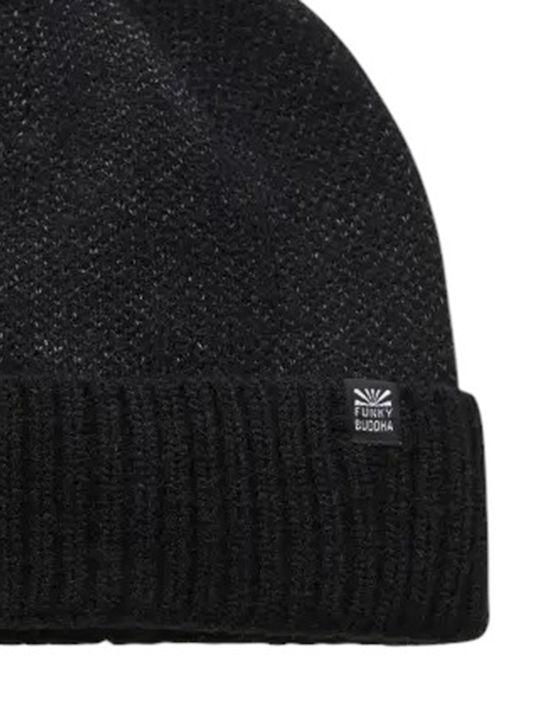 Beanie Ανδρικός Σκούφος Πλεκτός σε Μαύρο χρώμα