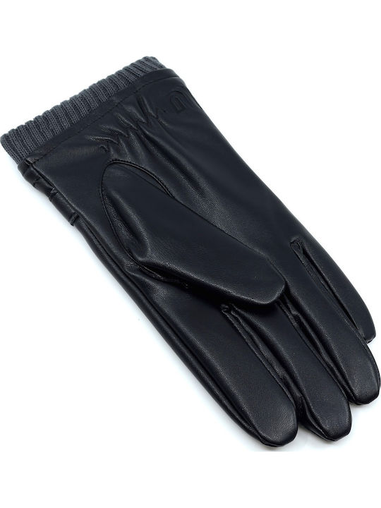 Men's Leather Touch Gloves Black