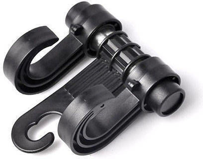 Hook Hook Headrest Attachment Zola Universal Car Organizer Foldable Black