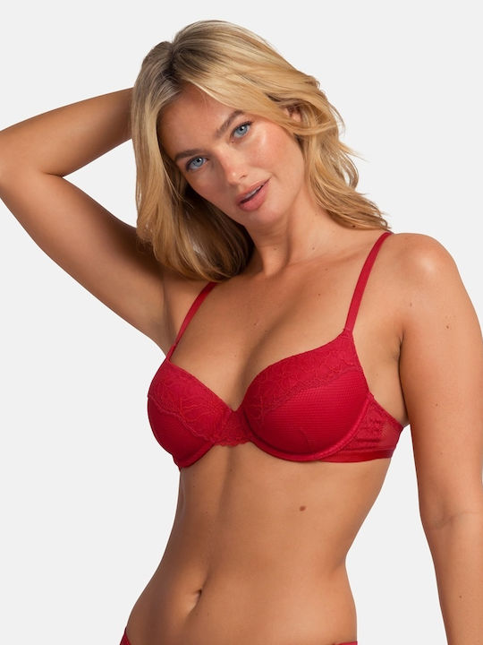 Red/Black Σουτιέν mit leichter Polsterung mit Bügel 2Pack