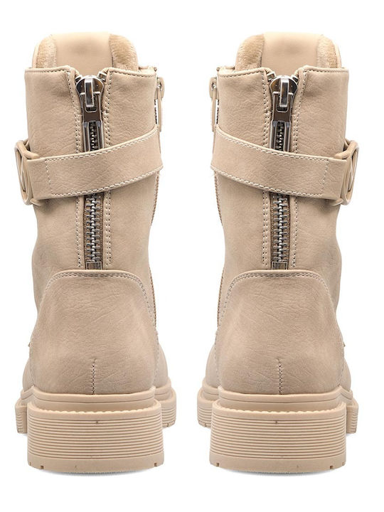 Stiefeletten Damen Beige