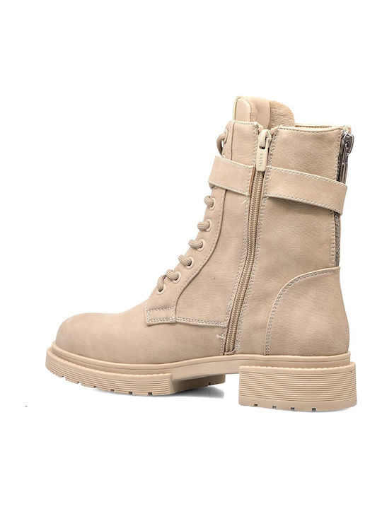 Stiefeletten Damen Beige