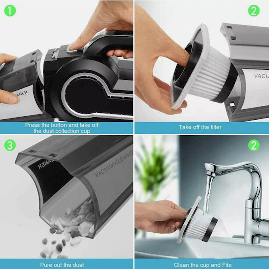 Autoline Car Handheld Vacuum with Cigarette Lighter Cable 12V 120W